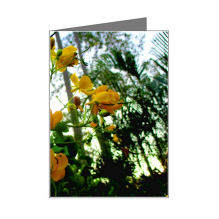 Yellow Flowers Mini Greeting Card