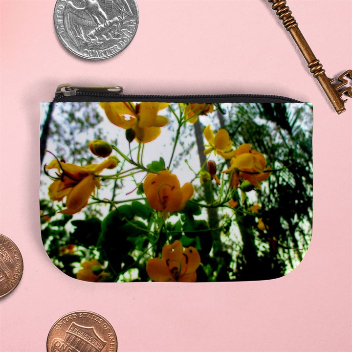 Yellow Flowers Coin Change Purse