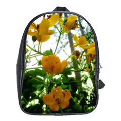 Yellow Flowers School Bag (xl)