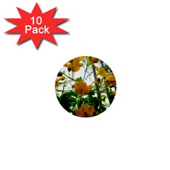 Yellow Flowers 1  Mini Button (10 Pack)