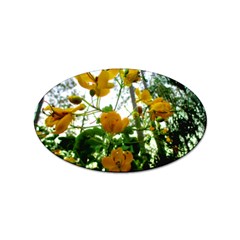 Yellow Flowers Sticker 10 Pack (oval) by SaraThePixelPixie