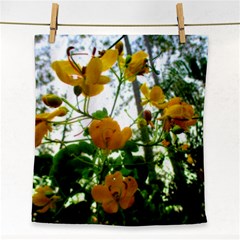 Yellow Flowers Face Towel