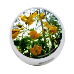 Yellow Flowers 4-port Usb Hub (one Side)