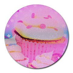 Cupcakes Covered In Sparkly Sugar 8  Mouse Pad (round)