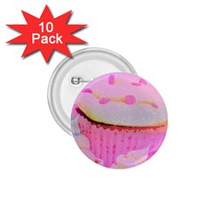 Cupcakes Covered In Sparkly Sugar 1 75  Button (10 Pack)