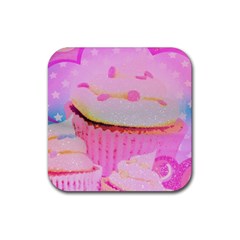 Cupcakes Covered In Sparkly Sugar Drink Coaster (square)