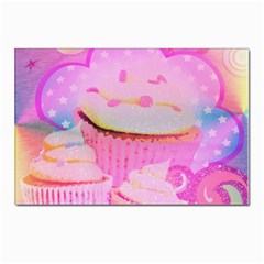 Cupcakes Covered In Sparkly Sugar Postcard 4 x 6  (10 Pack)