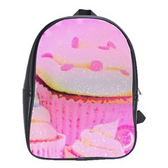 Cupcakes Covered In Sparkly Sugar School Bag (large) by StuffOrSomething