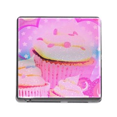 Cupcakes Covered In Sparkly Sugar Memory Card Reader With Storage (square)