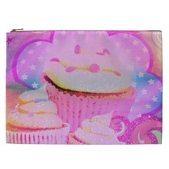 Cupcakes Covered In Sparkly Sugar Cosmetic Bag (xxl)