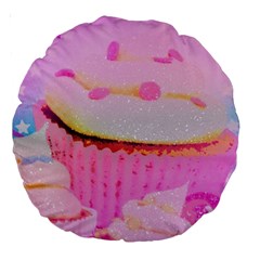 Cupcakes Covered In Sparkly Sugar 18  Premium Round Cushion  by StuffOrSomething