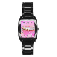 Cupcakes Covered In Sparkly Sugar Stainless Steel Barrel Watch