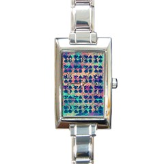 Led Zeppelin Symbols Rectangular Italian Charm Watch