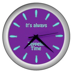 Always Time For Zeppelin Wall Clock (silver)