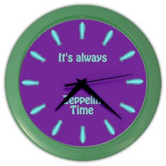 Always Time For Zeppelin Wall Clock (color) by SaraThePixelPixie