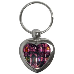 Physical Graffitied Key Chain (Heart)