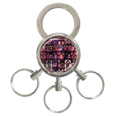 Physical Graffitied 3-ring Key Chain