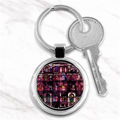 Physical Graffitied Key Chain (round)