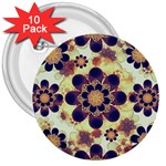 Luxury Decorative Symbols  3  Button (10 pack) Front