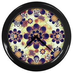 Luxury Decorative Symbols  Wall Clock (black) by dflcprints