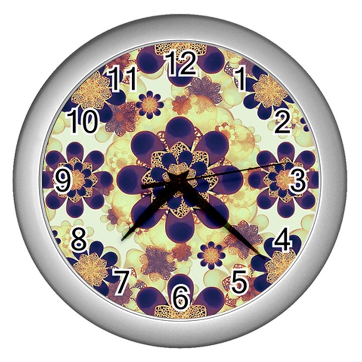 Luxury Decorative Symbols  Wall Clock (Silver)