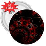 Phenomenon, Orange Gold Cosmic Explosion 3  Button (10 pack) Front