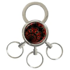 Phenomenon, Orange Gold Cosmic Explosion 3-ring Key Chain by DianeClancy