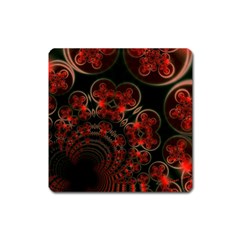 Phenomenon, Orange Gold Cosmic Explosion Magnet (square) by DianeClancy