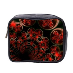 Phenomenon, Orange Gold Cosmic Explosion Mini Travel Toiletry Bag (two Sides) by DianeClancy