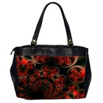 Phenomenon, Orange Gold Cosmic Explosion Oversize Office Handbag (Two Sides) Back