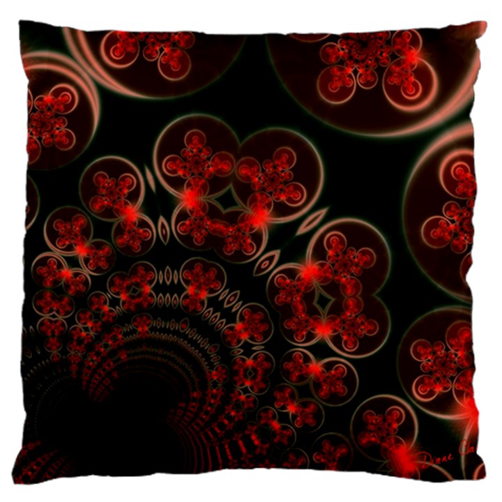 Phenomenon, Orange Gold Cosmic Explosion Large Cushion Case (Two Sided) 