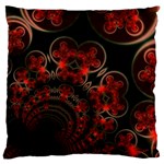 Phenomenon, Orange Gold Cosmic Explosion Large Cushion Case (Two Sided)  Back