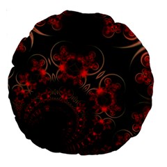 Phenomenon, Orange Gold Cosmic Explosion 18  Premium Round Cushion 