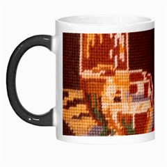 Bookworm Needlepoint Print Morph Mug by StuffOrSomething