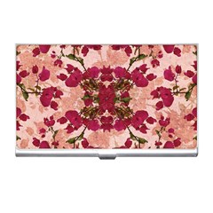 Retro Vintage Floral Motif Business Card Holder