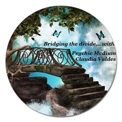 Psychic Medium Claudia Magnet 5  (round) by thesmallmediumatlarge