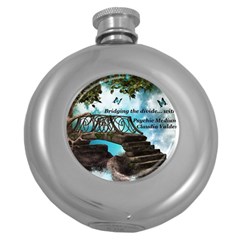 Psychic Medium Claudia Hip Flask (round)