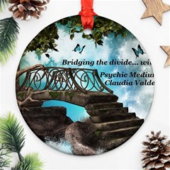 Psychic Medium Claudia Round Ornament (two Sides)