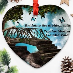 Psychic Medium Claudia Heart Ornament (two Sides)