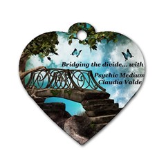 Psychic Medium Claudia Dog Tag Heart (one Sided) 