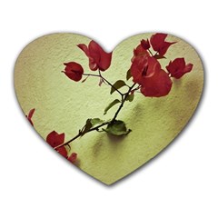 Santa Rita Flower Mouse Pad (heart) by dflcprints