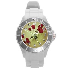 Santa Rita Flower Plastic Sport Watch (large) by dflcprints