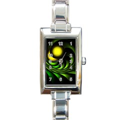 Artichoke Rectangular Italian Charm Watch