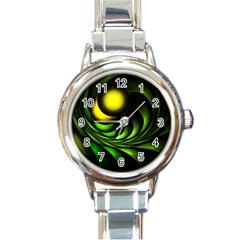 Artichoke Round Italian Charm Watch