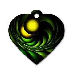 Artichoke Dog Tag Heart (one Sided) 