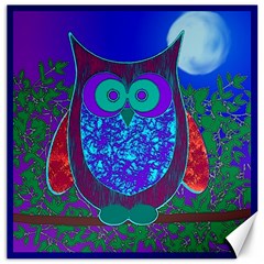 Moon Owl Canvas 20  X 20  (unframed) by SaraThePixelPixie