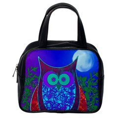 Moon Owl  Classic Handbag (one Side)