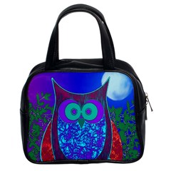 Moon Owl  Classic Handbag (two Sides)