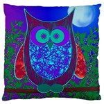 Moon Owl  Large Cushion Case (Two Sided)  Back