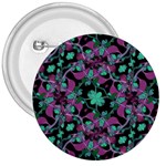 Floral Arabesque Pattern 3  Button Front